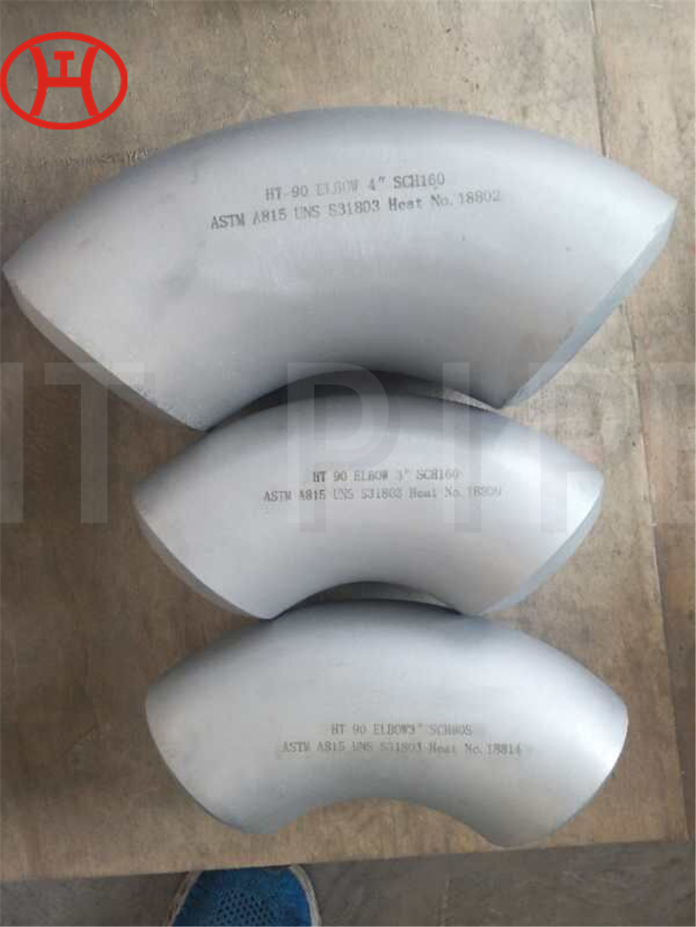 Duplex Steel Elbows LR Radiu Panjang 90 Degrees WPS32205 ASTM ASME SA 815 FITTING 1,5 inci SCH40S