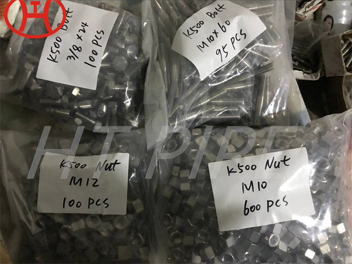 Pernos hex de aleacion k500 2.4375 exportados a Rusia