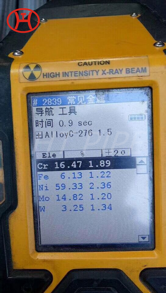 Hastelloy C276 Korrosionsresistenz N10276 PMI -Tests