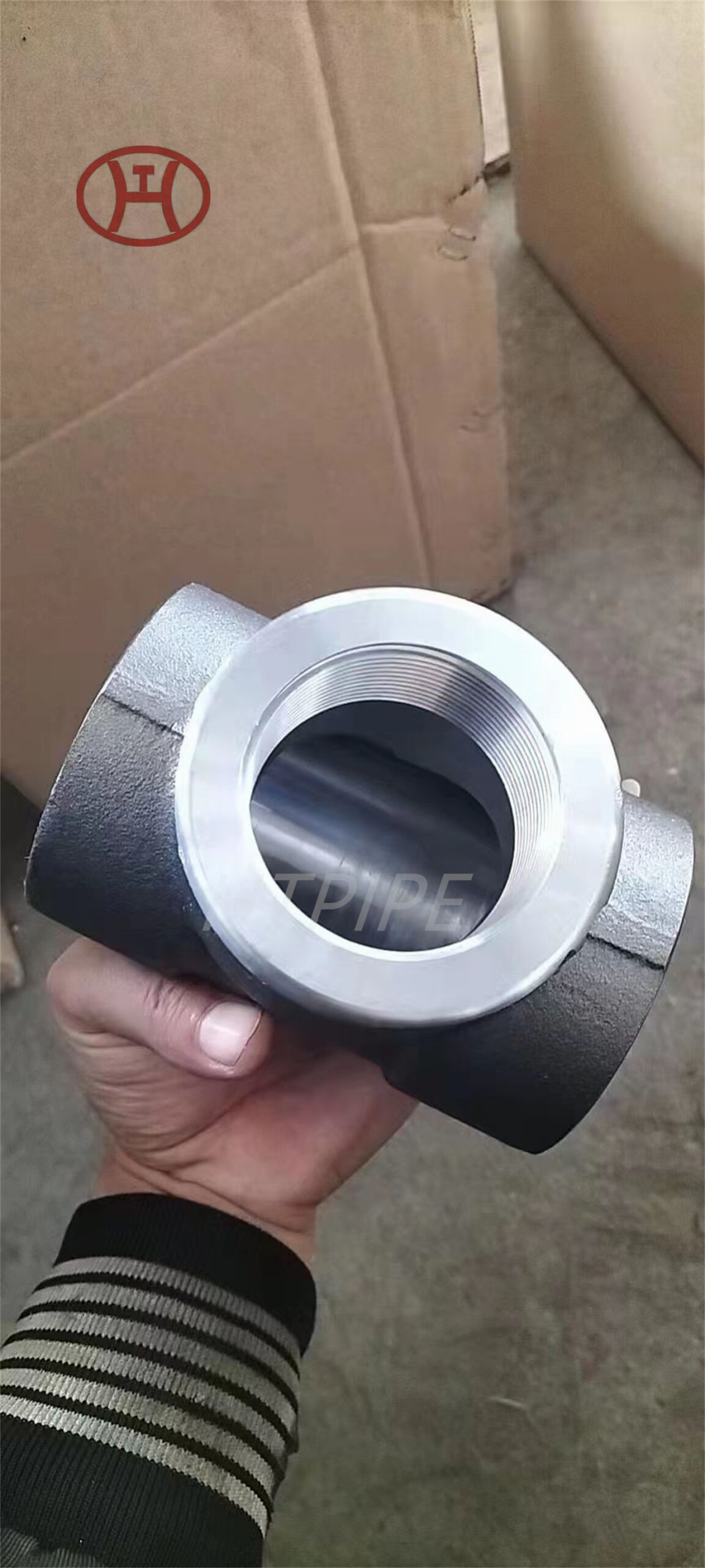 ASTM A105 forged fitting sw equal cross tee for Pipe connection