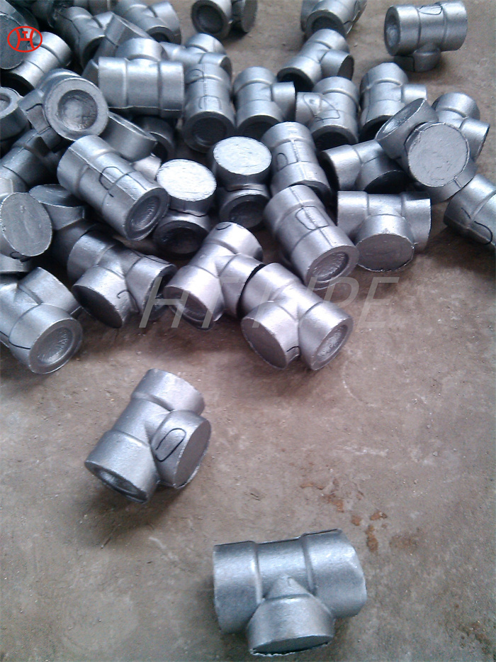semi-finished raw materials of Incoloy 800 tee offering high resistance to various forms of corrosion