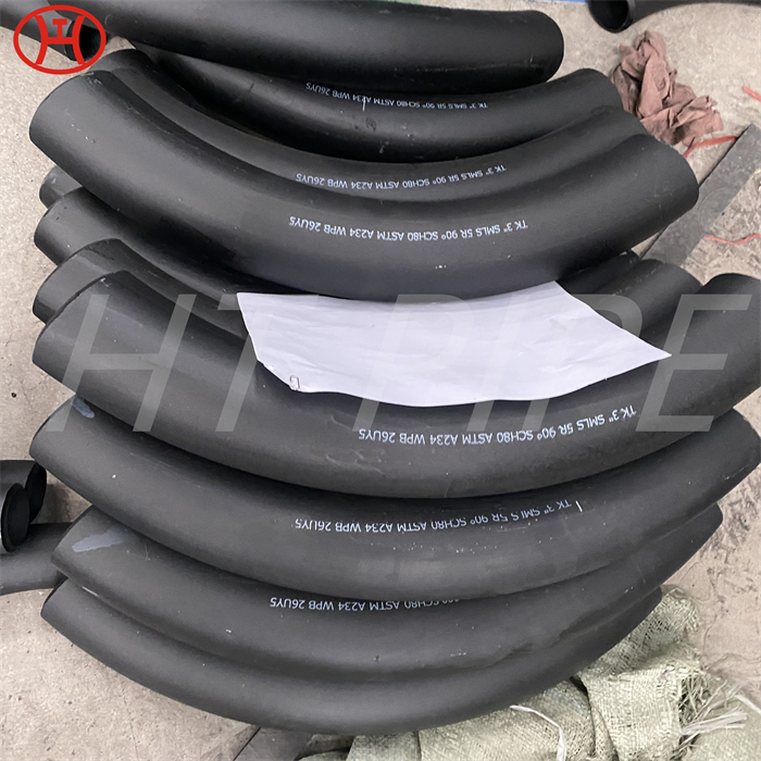 ASTM A234 WPB Pipe Bends WPB Carbon Steel Buttweld Pipe Fittings Test Certificates