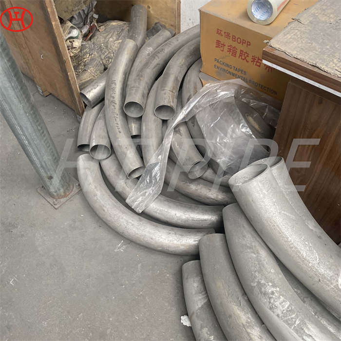 Hastelloy B3 N10675 pipe bend used to pass relatively small diameter pipe elements