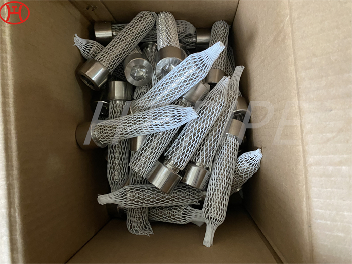 Hastelloy C276 Round Head Bolts resistant to wet chlorine gas hypochlorite and chlorine dioxide
