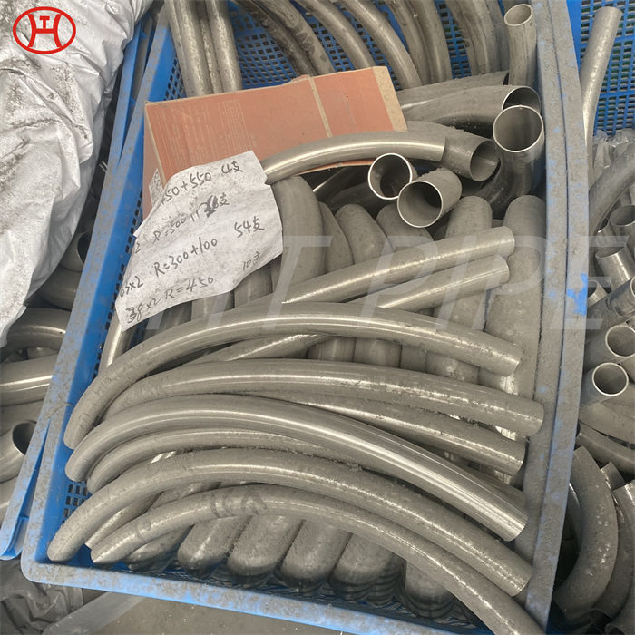 Hastelloy B2 pipe bend of corrosion resistant materials available for process industries