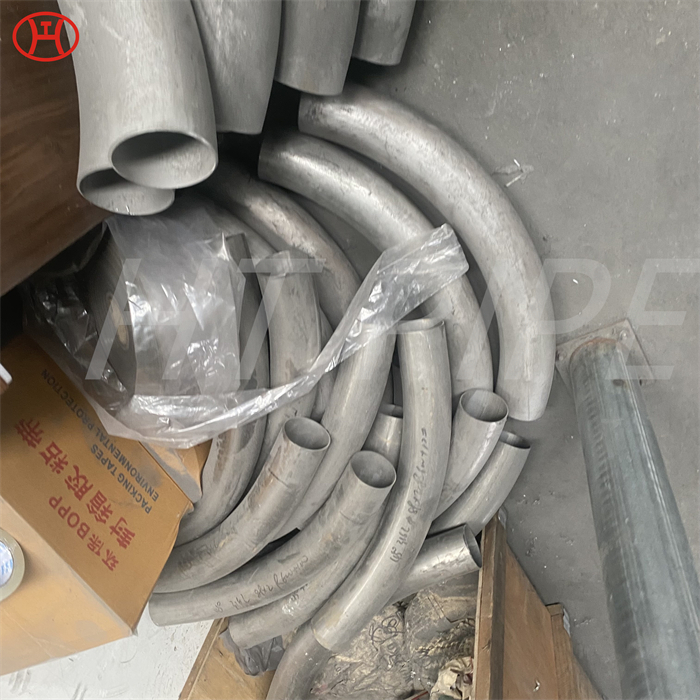 High-strength DIN 2.4602 Pipe bend employed to connect piping equipment of dissimilar sizes