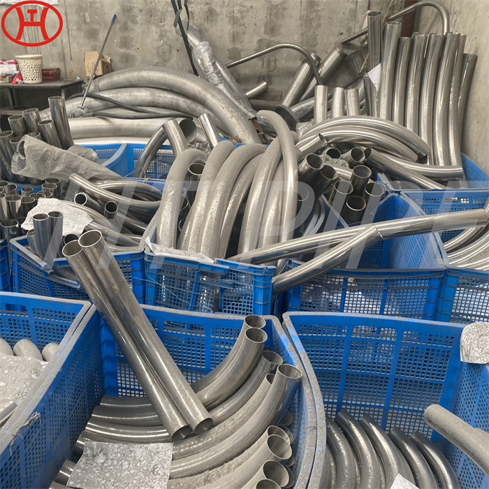 ASTM B366 WPHC276 N10276 90 Derajat LR ASME B16.9 Siku Siku